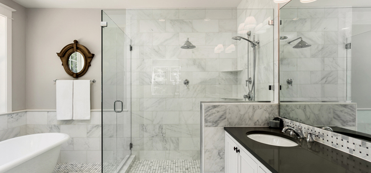 bathroom shower door installation in Hacienda Heights